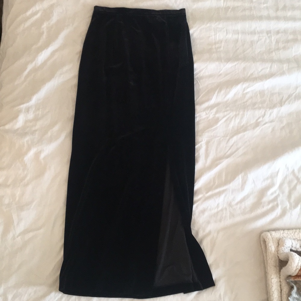 J.B.S. velour maxi skirt